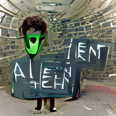 Surreal Alien Landscape with Strange Rock Formations