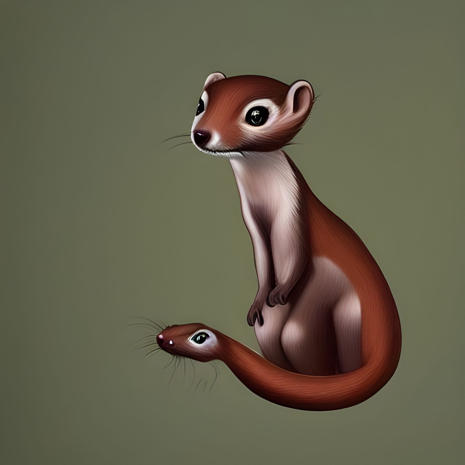 Fantasy Art: Lesser Spotted Fanny Weasel Concept