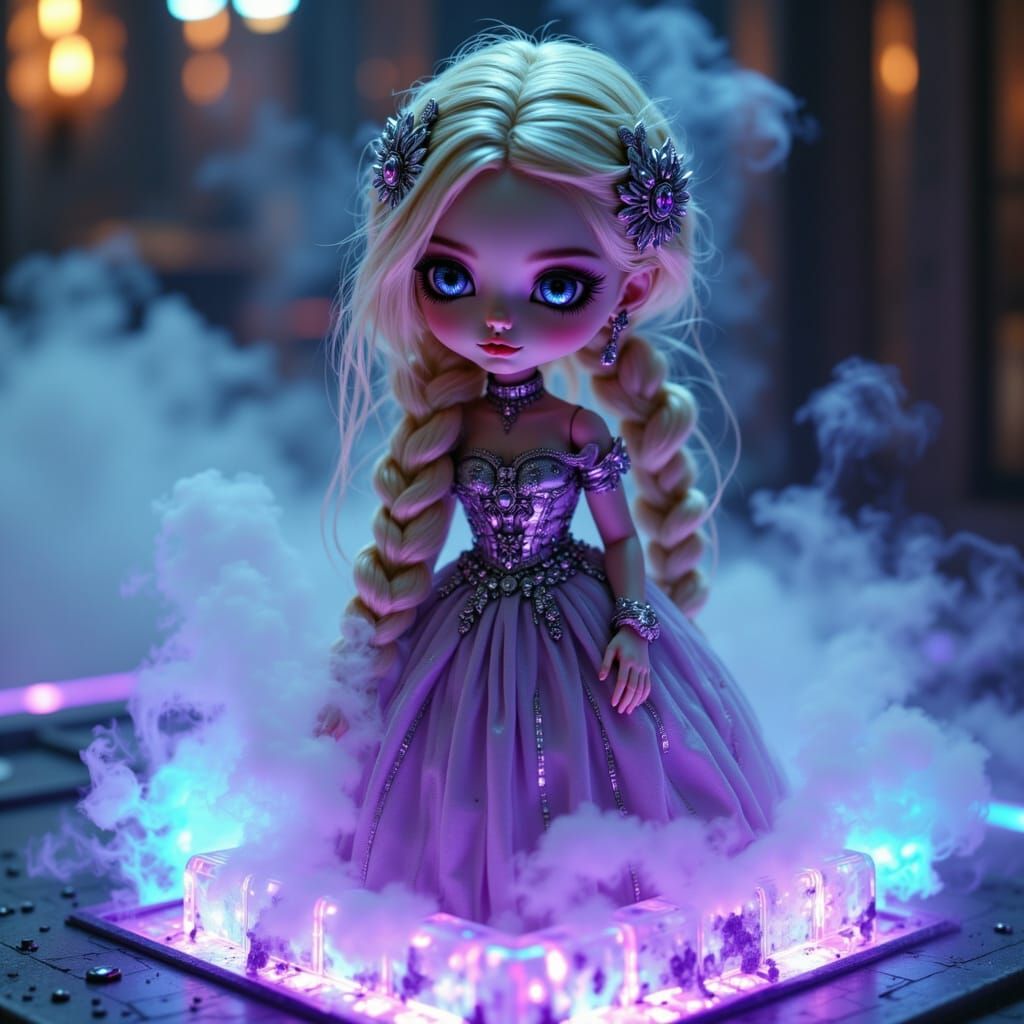 Tsaritsa in Cyberpunk Gothic Splendor