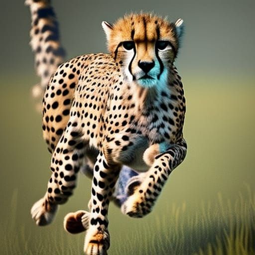 Cheetah on the Savanna: A Hyperrealistic Wildlife Photo