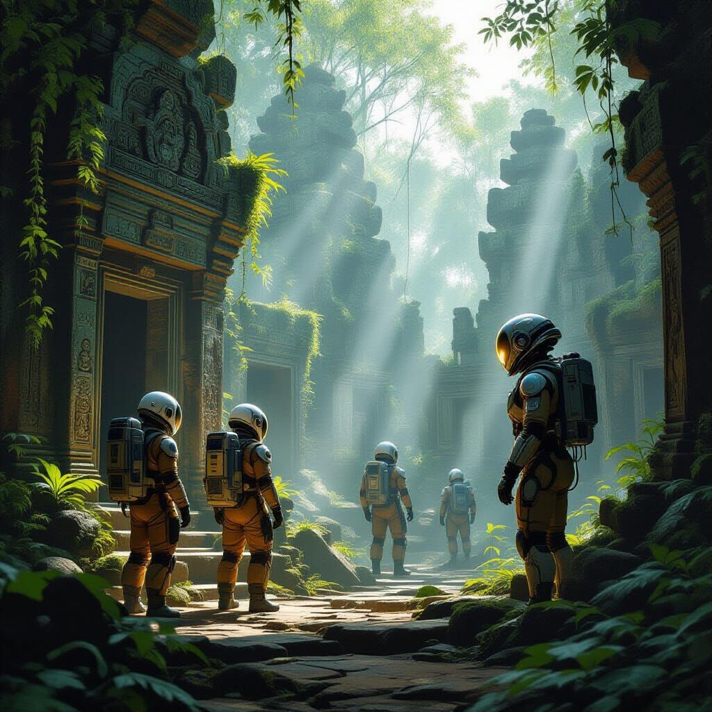 Astronauts Discover Ancient Jungle Temple with Android