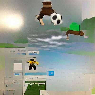 Roblox Character Jumping Over Soccer Ball