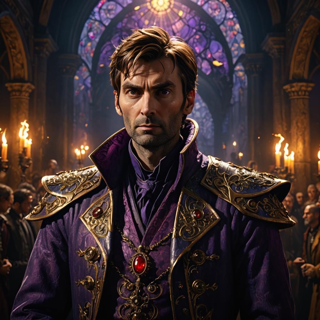 Vampire King Portrait in Dark Fantasy Style