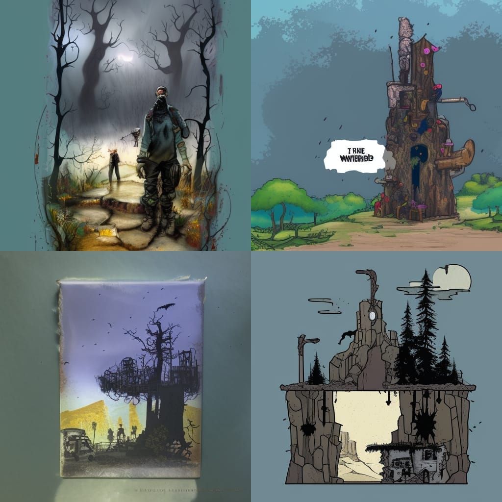 Post-Apocalyptic Wonderland: AI Generated Dreamscape