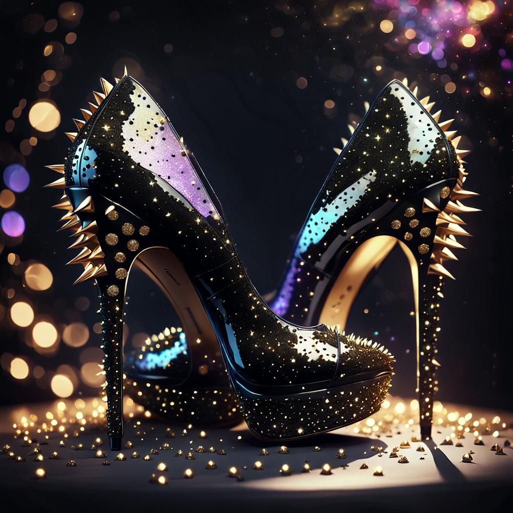 Glamorous Gothic High Heels Concept Art