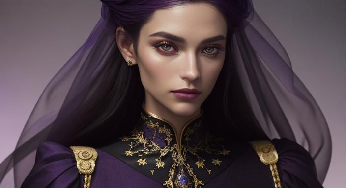 Royal Purple Perfume in Fashion Photography Style