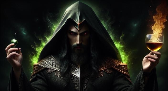 Wizard of the Four Elements in Dark Fantasy