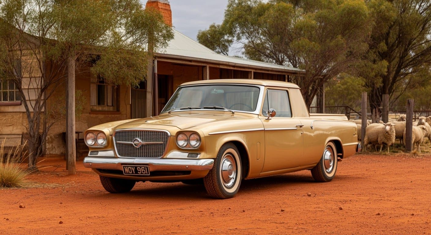 Studebaker Coupe Utility at Outback Sheep Station