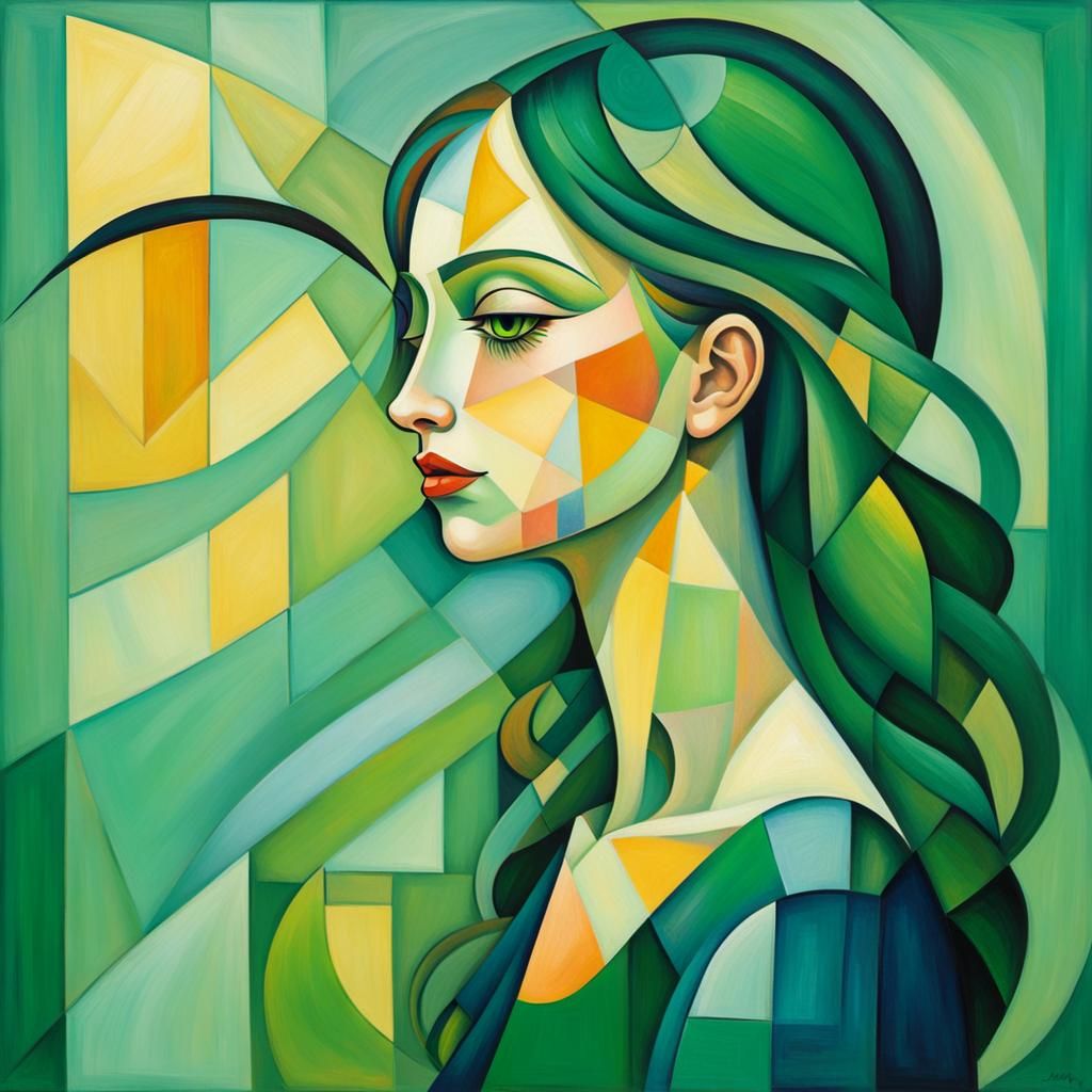 the girl in green