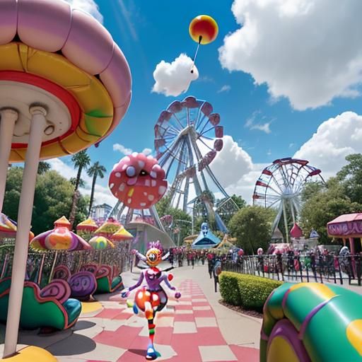 The Gauntlet of Giggles:  Hidden within a bustling city park...