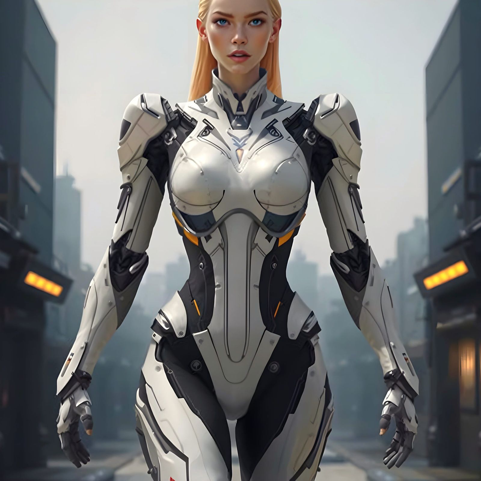 Ethereal Slavic Teen Goddess in White Ceramic Form