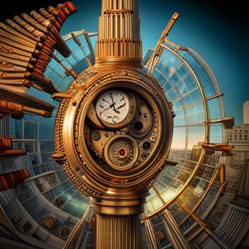 Hyperrealistic Doomsday Clock at 11:59