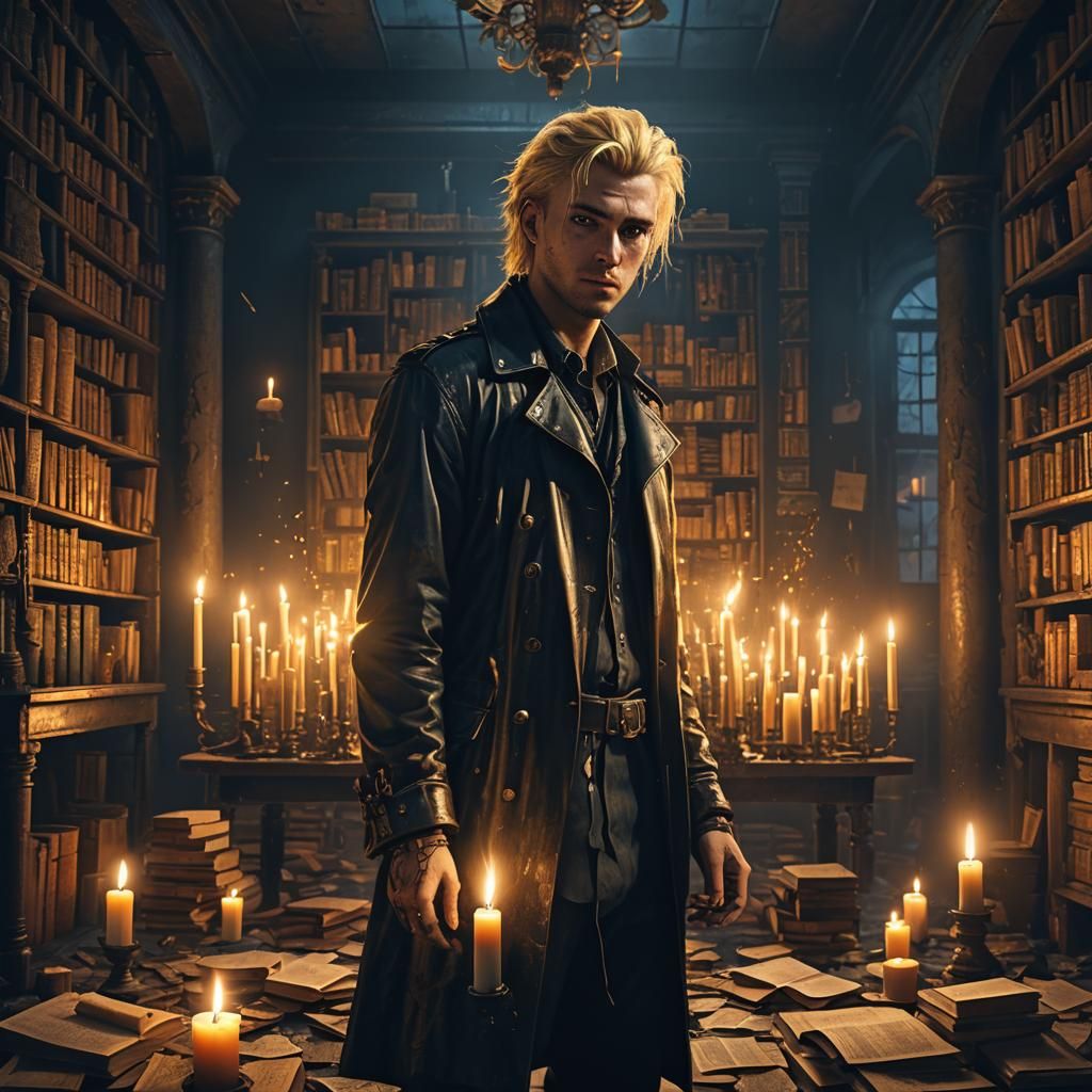 Dark Fantasy Punk in Abandoned Apartment