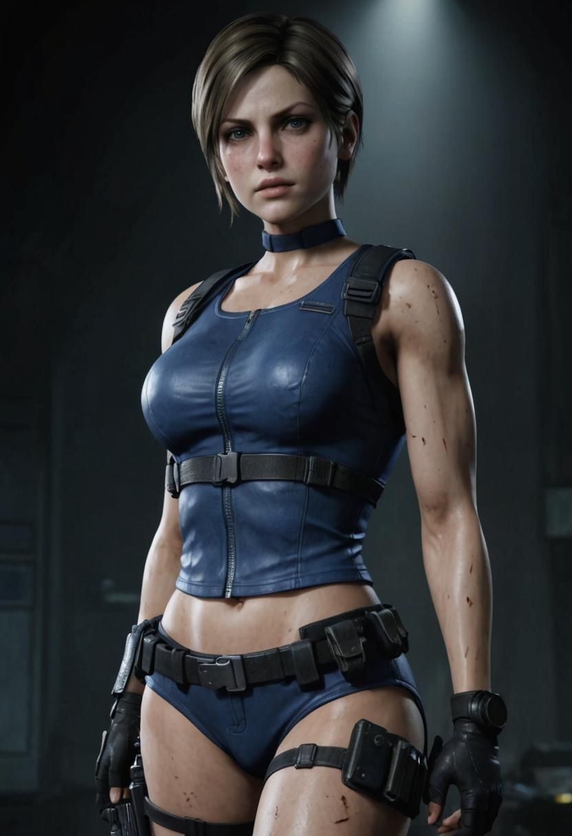 Jill Valentine Digital Art Portrait