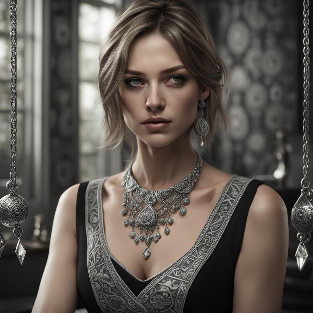 Playing Card Portrait in Photorealistic Style