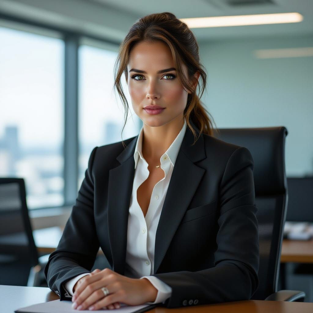 Lara Croft as Film Still in Office