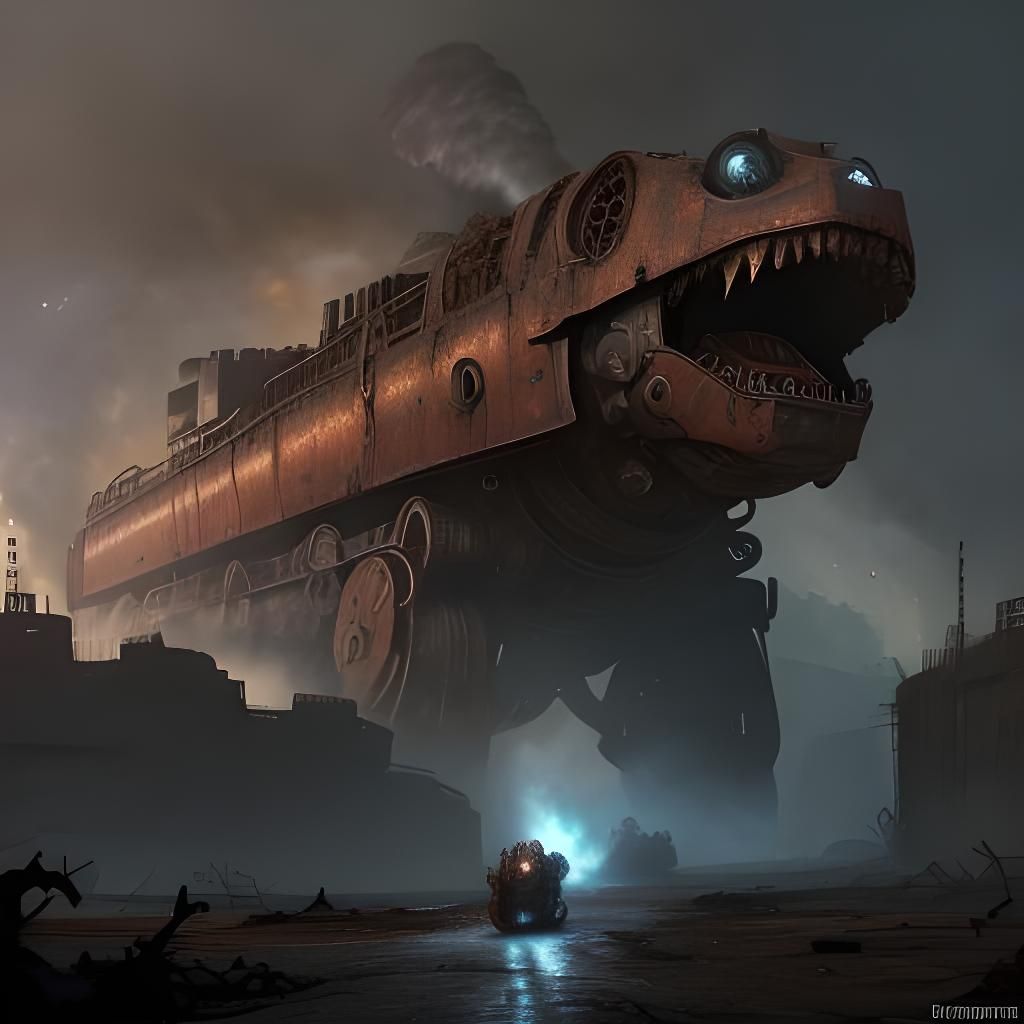 Iron Beast Prepares to Fire: Sinister 8k HD