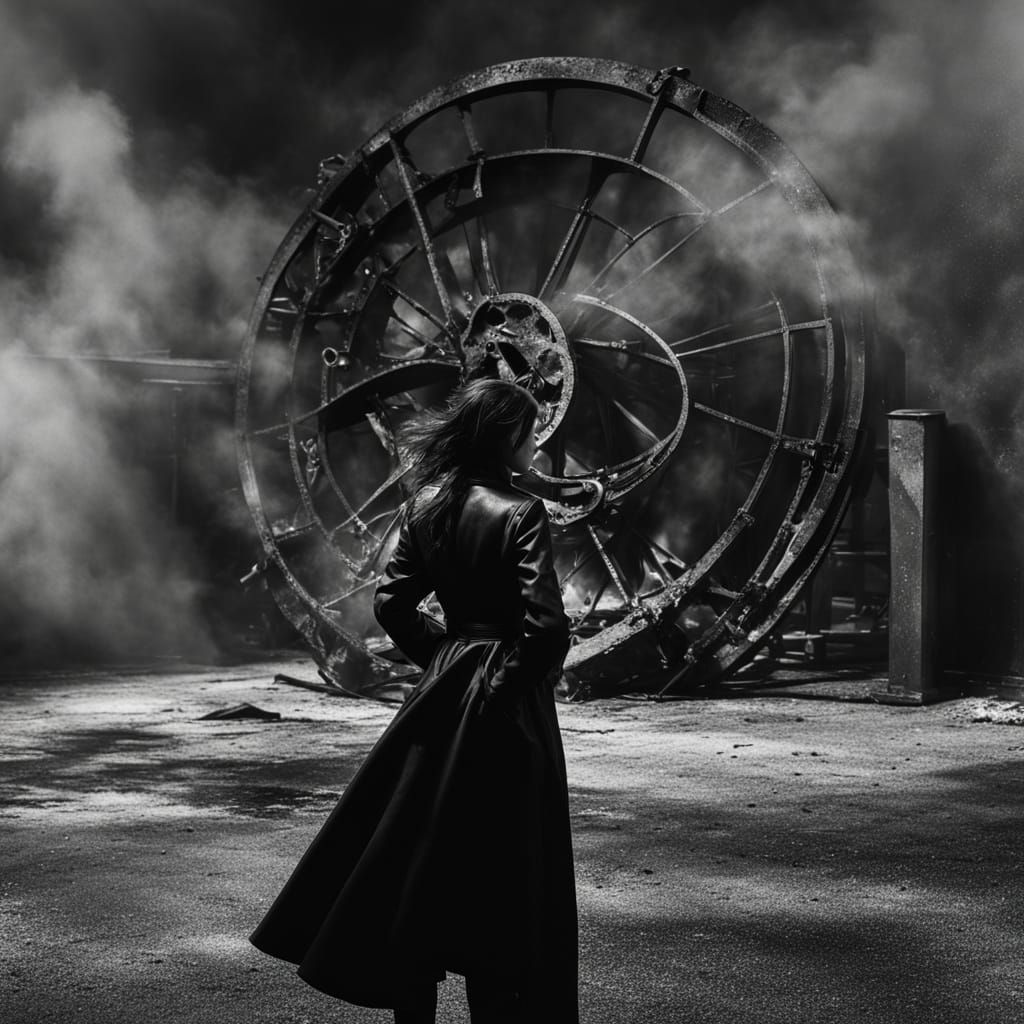 Gritty Goth Fashion Portrait in Lee Jeffries Style