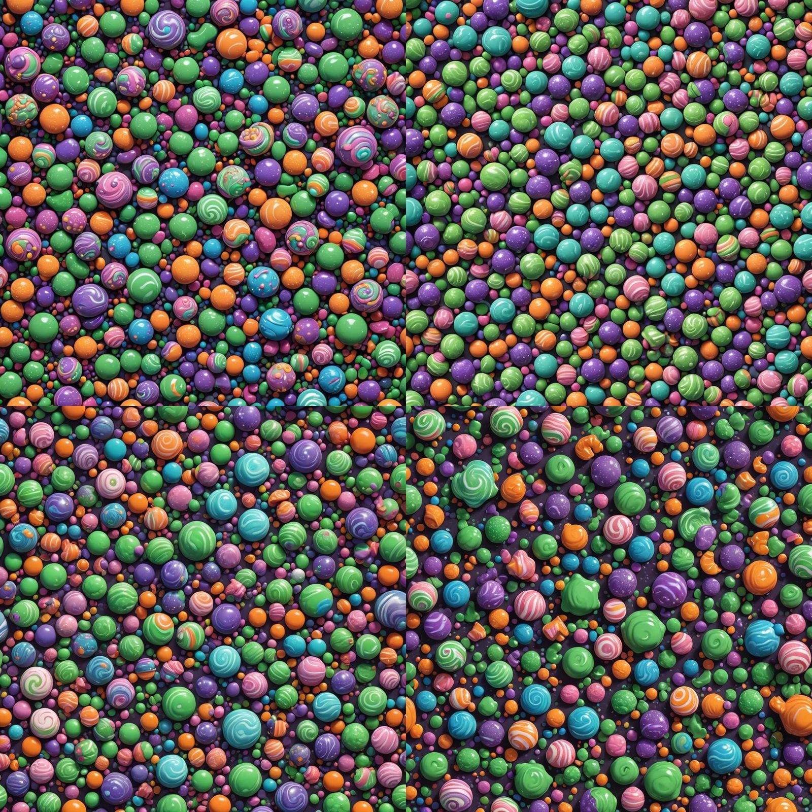 Candy Space Character: Detailed Matte Painting