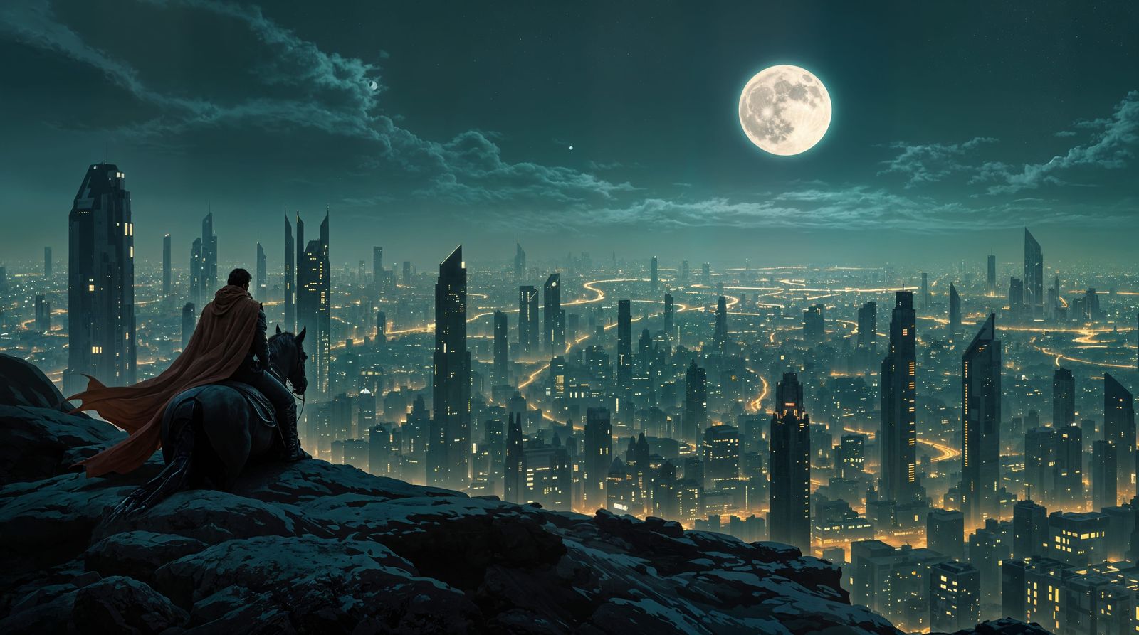 Night Rider Conquers Cyberpunk Metropolis