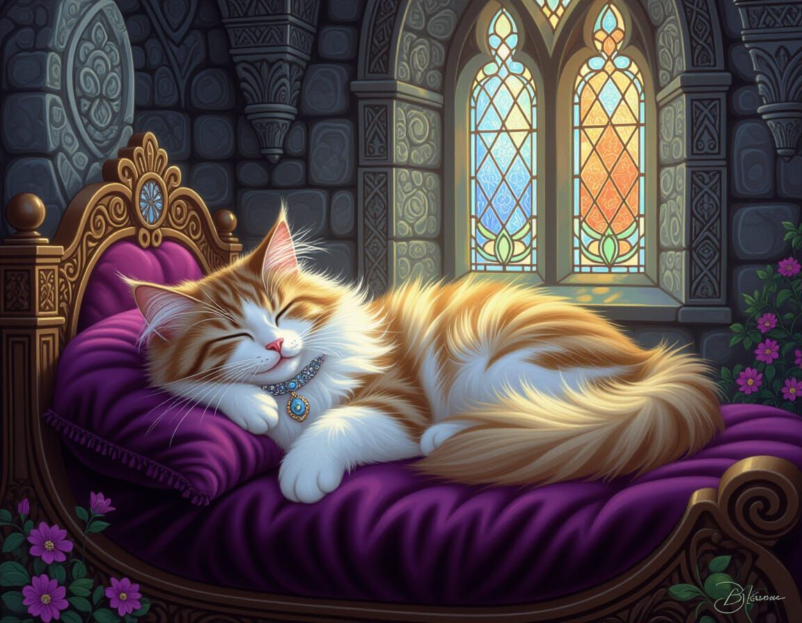 Magical Cat Nap in Mystical Castle