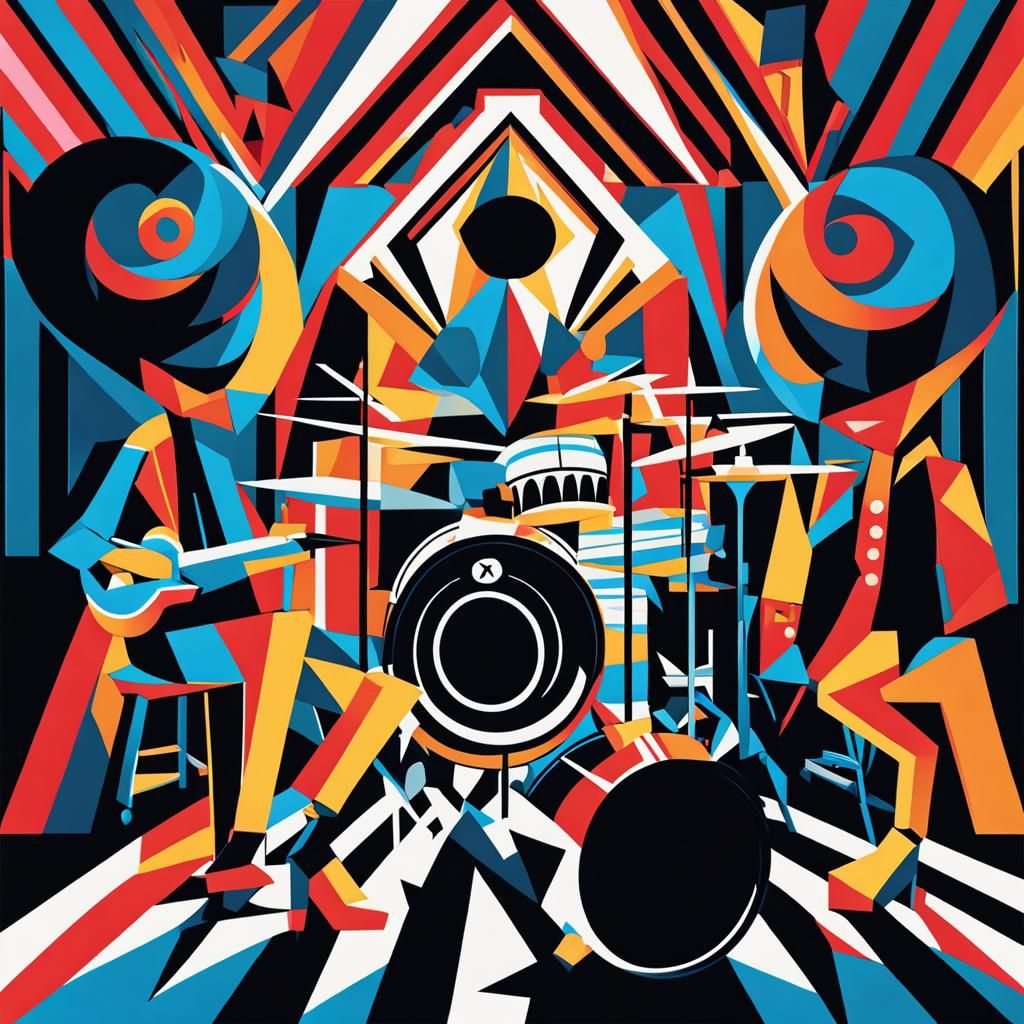 The Ramones Concert for Kittens: Cubist Painting