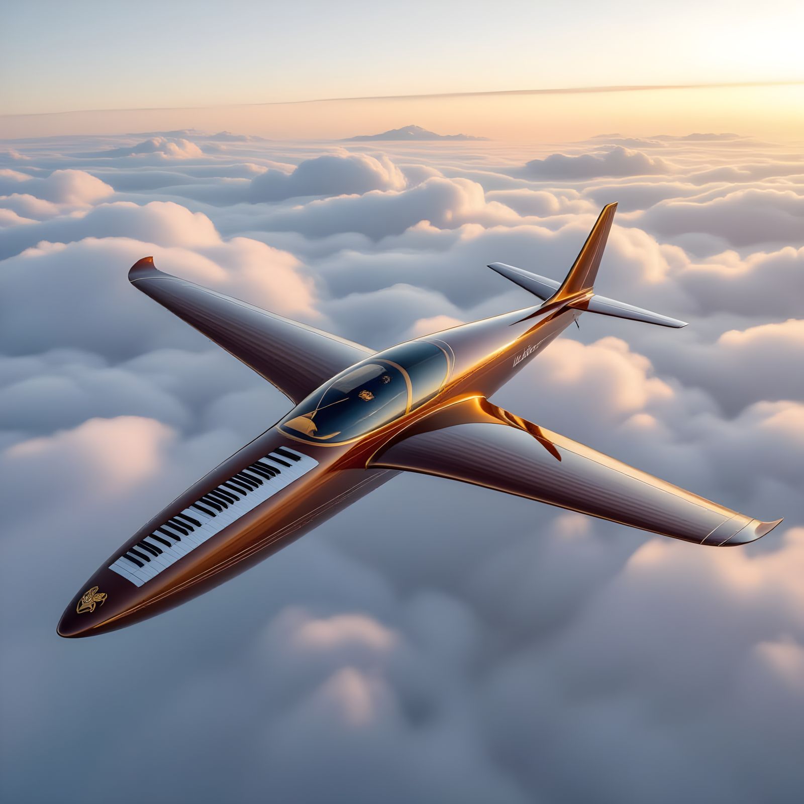 Sleek Glider Piano Design in Morning Sunlight