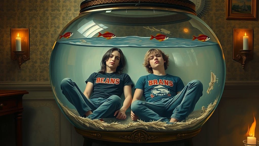 Youths in Fishbowl: Basquiat and Giger Aesthetic