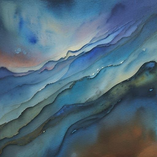 Vibrant Gouache Masterpiece with Thick Brush Strokes