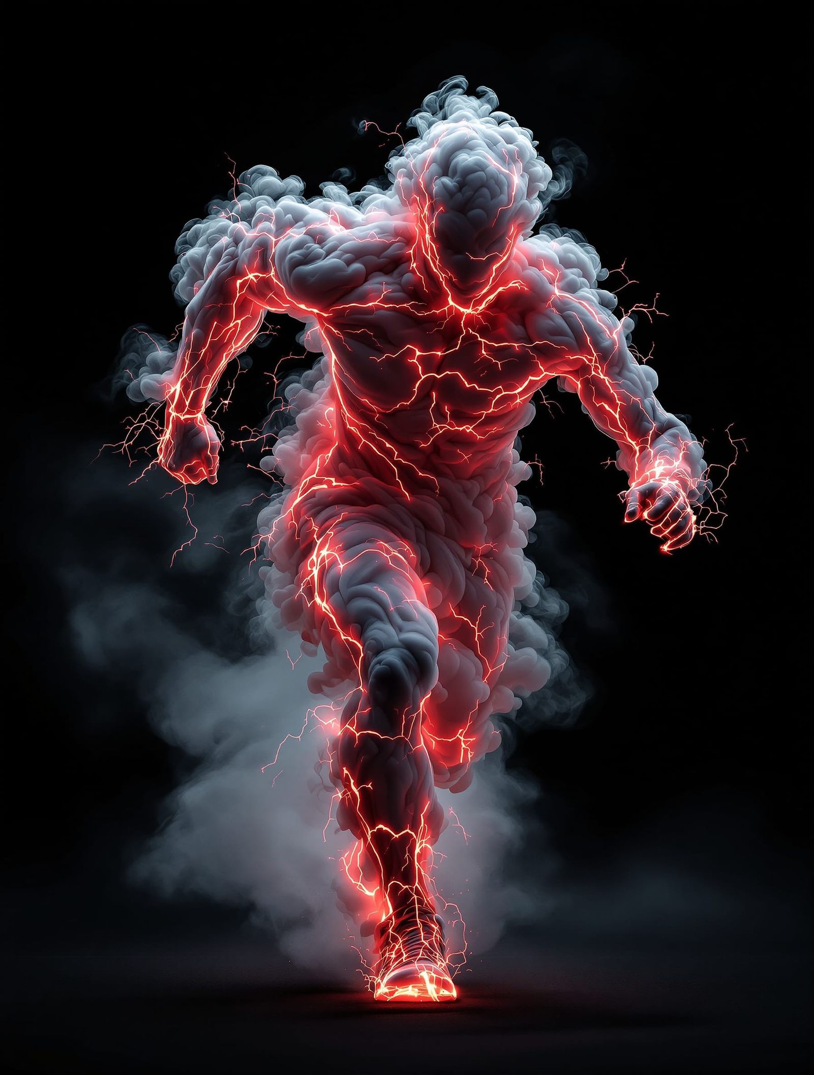 Surreal Smoky Athlete Charged With Electricity