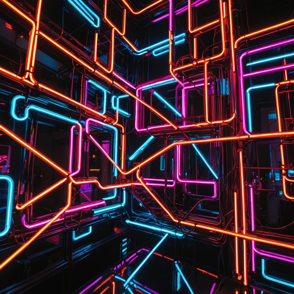 Spectacular Neon Light Display