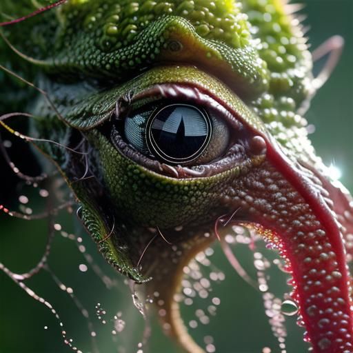 Bizarre Arachnid Hybrid in an Orchid Garden