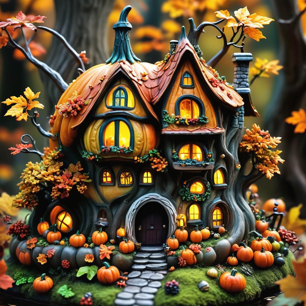 fairy’s pumpkin house🍁🍂🎃
