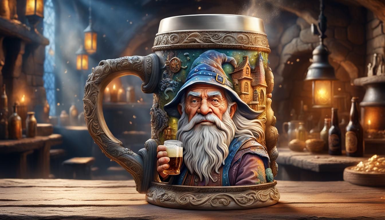 Wizard Beer Stein at the Tavern