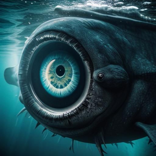 Terrifying Close-Up of Bloop Cryptid Eye