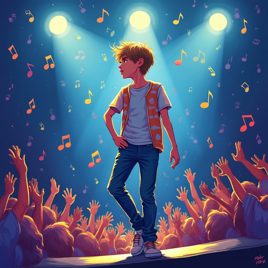 Justin Bieber Biography Children's Book Cover