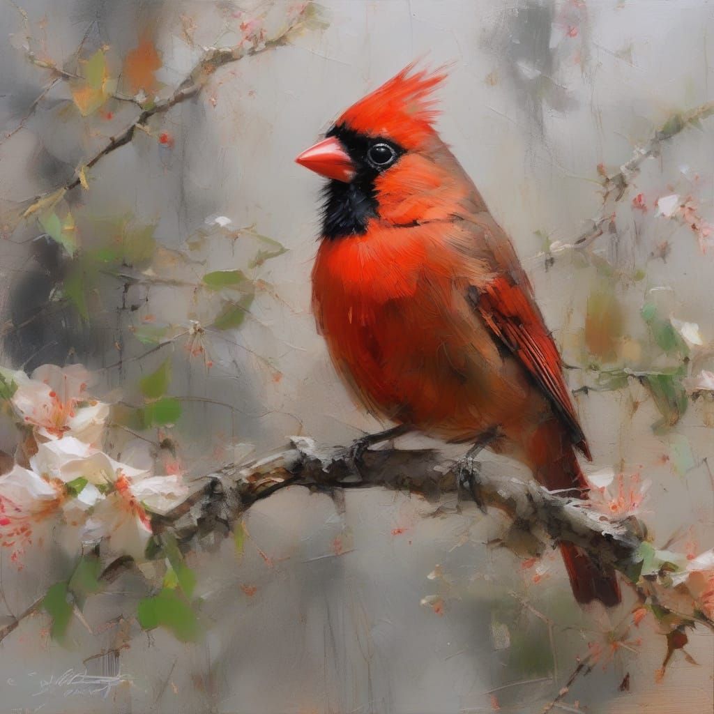 little cardinal bird