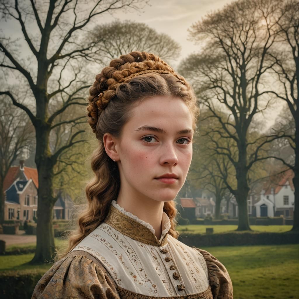 Dutch Golden Age Portrait of Young Cornelia Akershoek