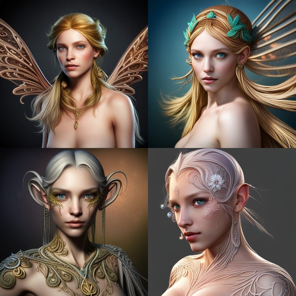 Detailed World Fairy Concept Art in 8K