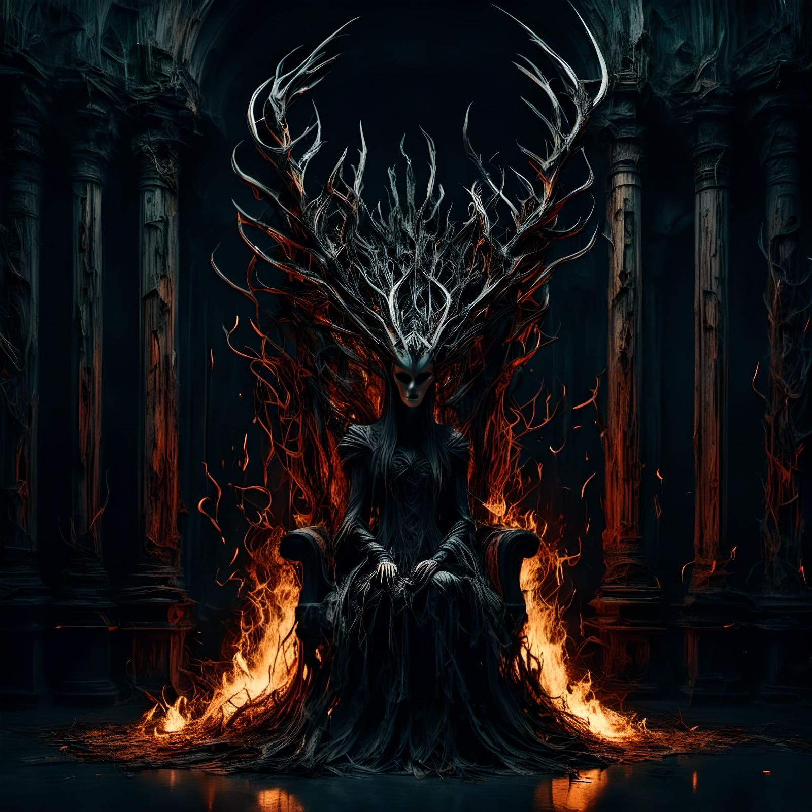 The burning throne