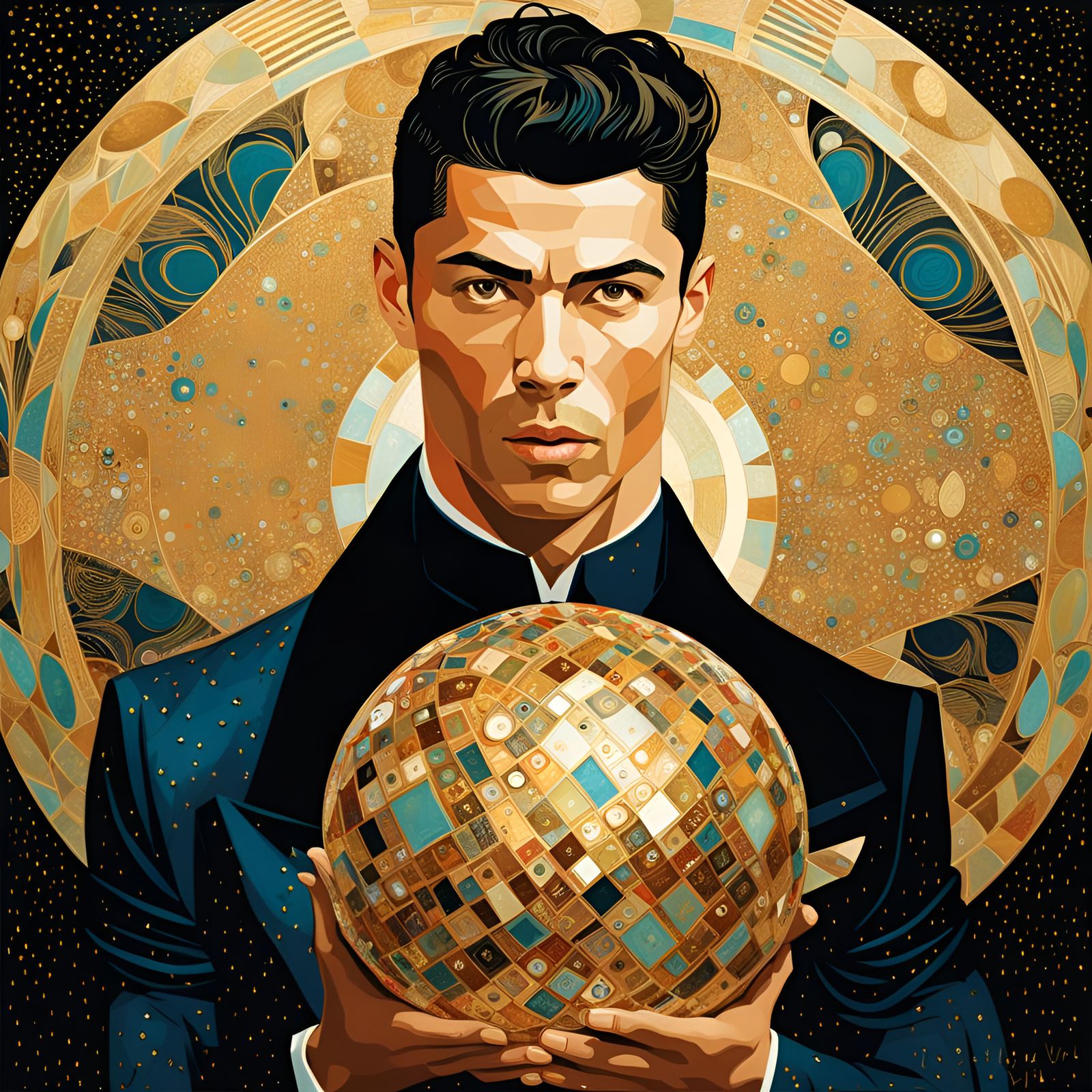 "CRISTIANO RONALDO" GOLDEN BALL MAN