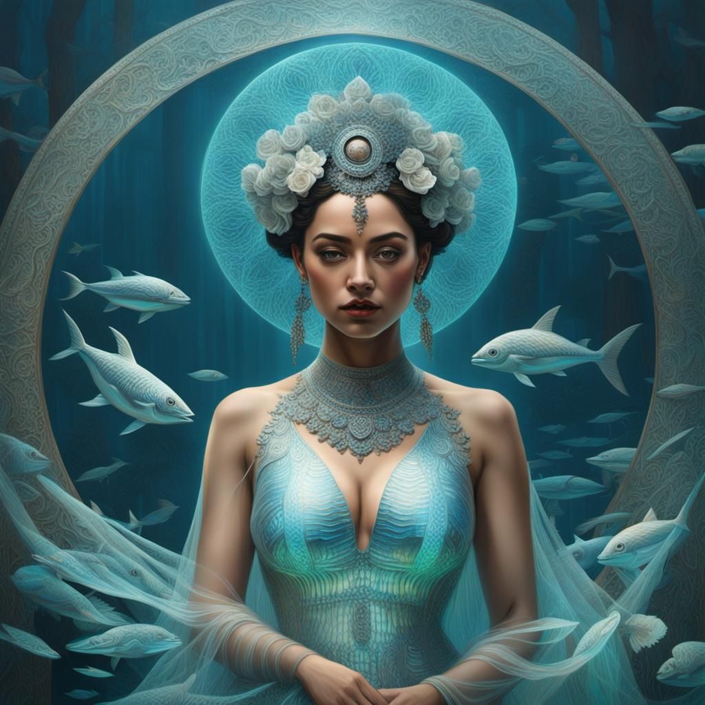 Yemayá Holographic Art: Goddess of the Seas