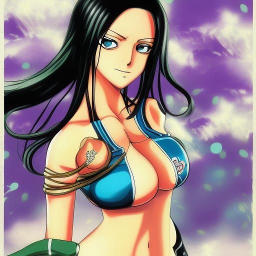 Nico Robin in Anime Key Visual Style