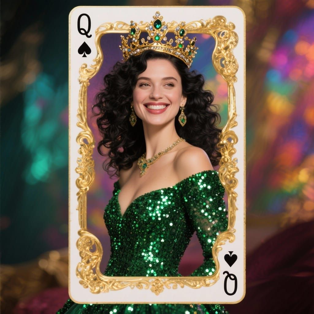 Emerald Queen of Hearts Portrait