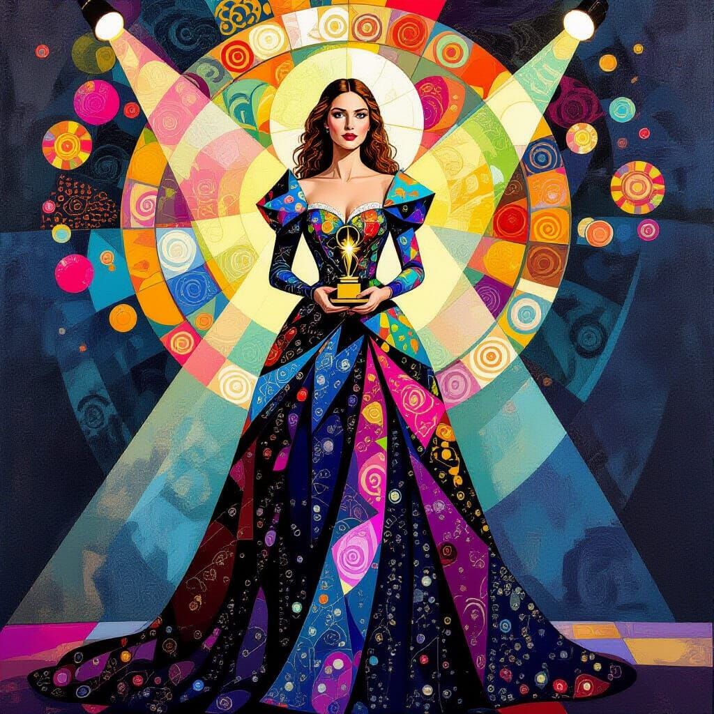 Joan Of Arc Accepts Webby Award In Sequined Gown