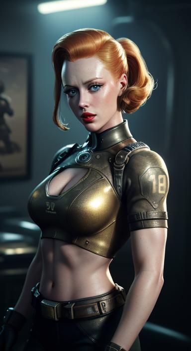 "BOS Unit 18, Lt. McCoy", Fallout 4 pinup