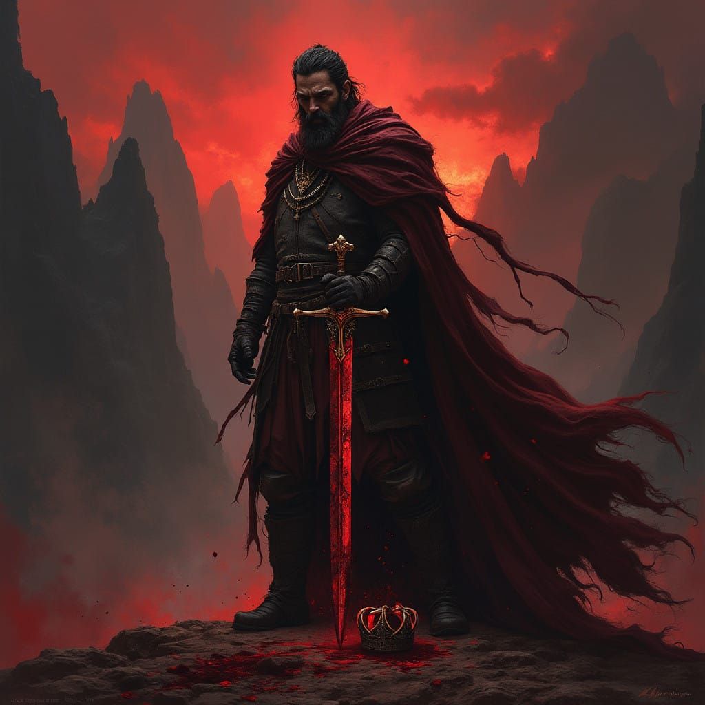 A King's Quest for Justice in the Shadows of a Blood-Red Rea...