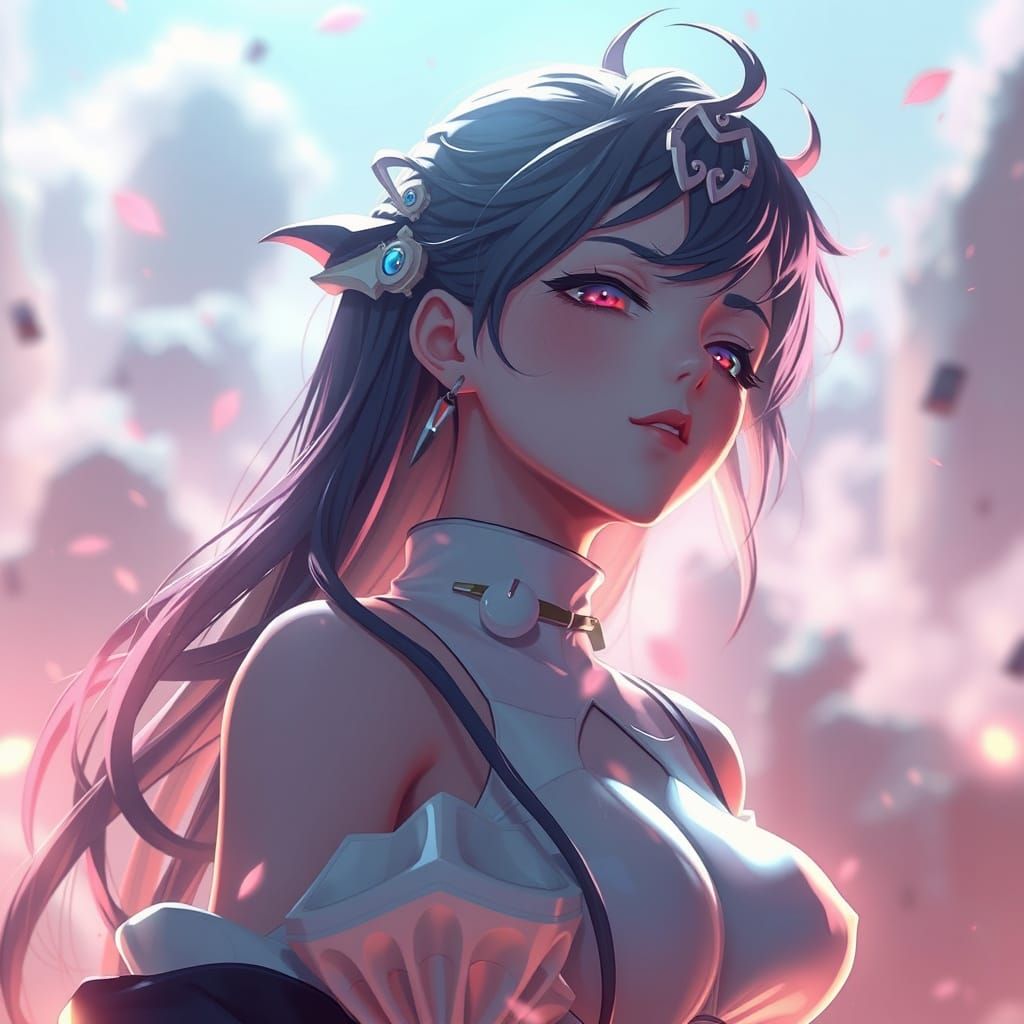 Overwhelmed Soul in Detailed 3D Anime Art