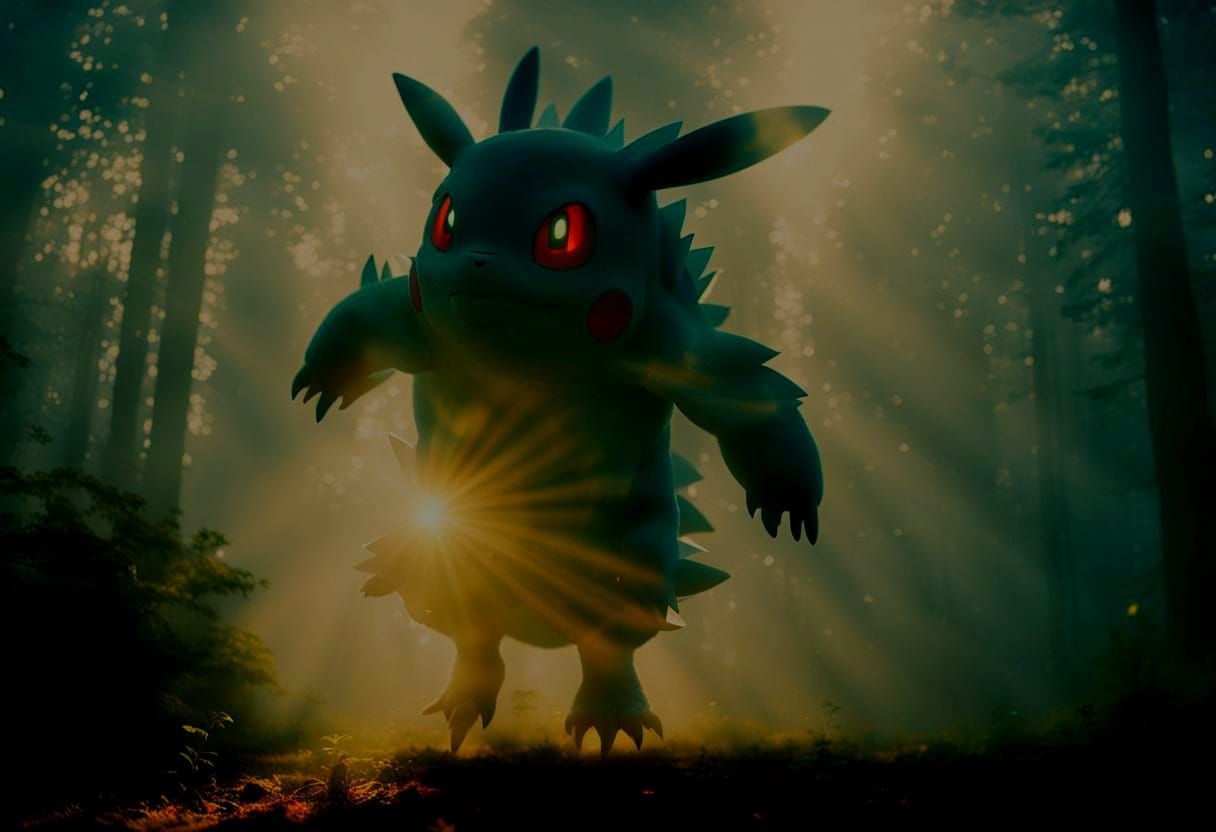 Epic Gigantimax Pokemon in Cinematic Style