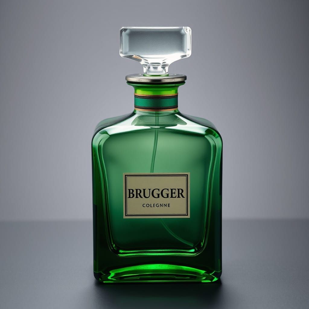 Luxurious Peridot Glass Perfume Bottle